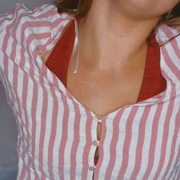 Pink and awesome! Zara stripped shirt. - Picture 11 of 16